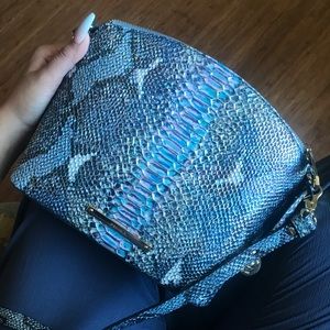 Multi color Snake Skin Brahmin Crossbody & Wallet